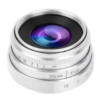 35 mm F1.6 CCTV C tipo jungties didelės diafragmos objektyvas, skirtas NEX M43 FX(sidabras) sidabras