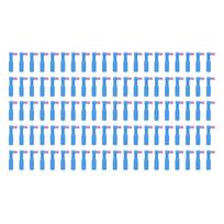 100pcs Oral Polishing Cup Kits Teeth Stains Removal Disposable Polisher for Oral Clinic Purple violetinė
