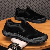 Men's shoes autumn new breathable labor insurance shoes men's low-top waterproof, non-slip and wear-resistant one-pedal lazy outdoor tooling shoes 39 juoda