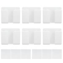 6Pcs Wall Mount Phone Holder Universal Adhesive Mobile Phone Charging Stand for Home Bedroom balta