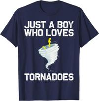 Funny Tornado Gift for Boys Kids Hurricane Weather Chaser Men T-Shirt Oversized T Shirt Casual Cotton Daily Four Seasons S smėlis