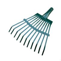Garden Rake Head Hand Landscape Thatching Leaf Replacement for Shrub 11 Teeth 24x30cm
