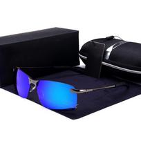 Luxury Non-Polarized Sunglasses for Men Driving Metal Eyeglasses Male Classic Vintage Women Glasses black