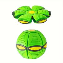 Flying Saucer Bouncing Ball Is A Durable, Elastic and Fun Dog Pet Toy Suitable for Outdoor Activities and Exercise green