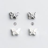 Handmade S925 Sterling Silver Thai Butterfly Spacer Beads for DIY Jewelry Necklace or Bracelet Crafting 2
