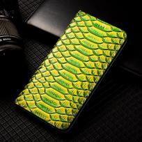 Nubia Red Magic 8S Pro/7S Genuine Leather Flip Case with Dragon Scale Design Red Magic 8S Pro yellow