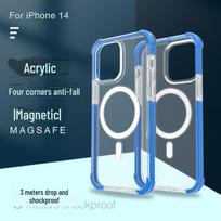 Apple 15 Pro Max Rugged Case for 14/16 Compatible with MagSafe and Wireless Charging 15 Pro Max mėlyna