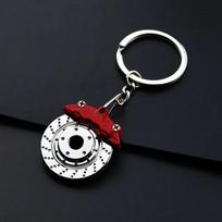 Kūrybiškas metalinis automobilio priedų raktų pakabukas Cinko lydinio Turbo pavarų dėžės stebulės stabdžių disko pakabukas Raktų pakabukas vyrams, tėčiui, gimtadienio dovana 6 cm