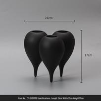 Bosi Home Soft Bubble Decorations - Small Diameter, High Mouth Swing Vase with Light Belly.