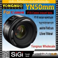 YONGNUO 50mm F1.8 Lens for Canon: Autofocus, Fixed-Focus, Portrait Background Blur Approx. 73*55mm gray