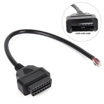 OBD2 Male and Female 16-Pin Fully Powered Open Cable No black