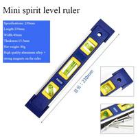 23-50cm Tikslus vientisas aliuminio lydinio stipriai magnetinis gulsčiukas kampainis medžio apdirbimui blue