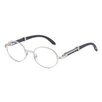 Retro Round Frame Sunglasses Women'S Uv Protection Wood Grain Adjustable Glasses Legs Sunglasses Men'S Sunglasses white
