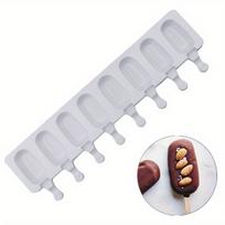 Silikoninė ledų forma Popsicle pasidaryk pats forma Deserto gamintojas balta