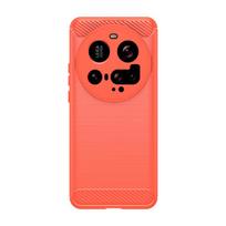 For Xiaomi 15 Ultra Case Xiaomi 15 Ultra Cover Shockproof Silicone Brushed TPU Protective Phone Back Cover For Xiaomi 15 Ultra For Xiaomi 15 Ultra raudona
