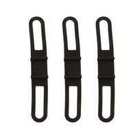 3pcs Cycling Light Holder Bicycle Handlebar Silicone Strap Band Phone Fixing Elastic Tie Rope Bicicleta Torch Flashlight Bandages Bicycle Accessories 3pcs juoda