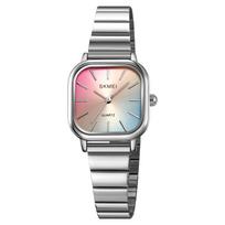 Luxury Ladies Dress Watch Waterproof Woman Wristwatch Square Dial Stainless Steel Women Quartz Watches Reloj+box sidabras