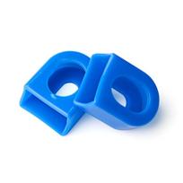 Bicycle Silicone Crank Cover Protector Silicone Sleeve Pedal Crankset Protective Case Mountain Road Bike Cycling MTB Accessories mėlyna