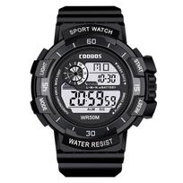 Digital Watches Men Sports Luminous Multifunction Waterproof Chrono Wristwatch Outdoor and Running Student Seven Lights juoda