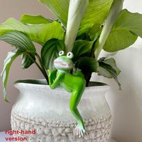 1pc gardening courtyard bonsai ornaments decorative crafts cute cartoon frog hanging pot resin decorations