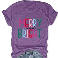 Summer Round Neck 3D Letter Print Top Fashionable Casual Short Sleeved Women's T-shirts S