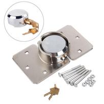 Heavy Duty 1/2 X Van Garage Shed Door Security Padlock Hasp Set Lock 73mm Steel balta