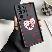 Soft Case For Samsung A55 5G S25 Ultra S24 FE A54 A16 A15 A53 A35 A34 A14 A13 A06 A05 A05s A33 A25 S23 S22 Plus Love Heart Cover Samsung A15 4G 5G
