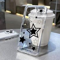 Silicone Case For Samsung A55 5G A54 A15 A16 A53 A35 A34 A25 A24 A33 A32 A14 A13 A52 A23 A22 A12 A06 A05s A05 INS Star Cover For Samsung A55 5G gray