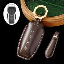 Premium Genuine Leather Key Cover for 2023 BYD Song Plus/Tang DM/Han EV