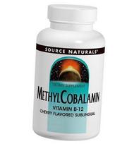 Vitamin B12, Methylcobalamin, MethylCobalamin B-12, Source Naturals (36355083) 30Lozenges Cherry