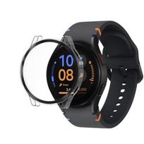Samsung Galaxy Watch FE 40mm Case Compatible - Hard Protective Case Transparent Tempered Glass Screen Phonillico skaidri