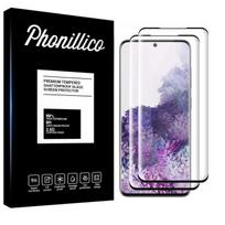 Tempered Glass for Samsung Galaxy S20 PLUS [Pack 2] Transparent Full Coverage Film Black Edge Screen Protector Phonillico® juoda