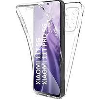 Case for Xiaomi 11T - 11T PRO - 360 Full Body Transparent Case Cover 2 Front and Back Parts Interlocking Phonillico® skaidri