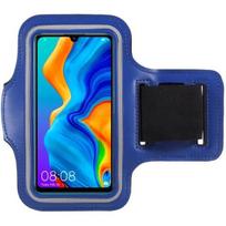 Blue Sports Armband compatible with Huawei P50-P40-P30-P SMART-Y8P-Y5P-NOVA-MATE 20 - Adjustable Protection Running SportGym Phonillico® mėlyna