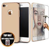 Protective Pack - Apple - iPhone 6S Plus/6 Plus - Tempered Glass - Silicone Case - Gold Shockproof