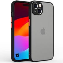 Case for iPhone 15 - Ultra-Resistant Protection - Matte Silicone - Shockproof - Black