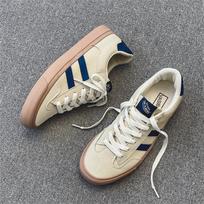 New Hong Kong style shoes niche trendy versatile 2024 German training board shoes men's autumn flat men's and women's low-top canvas shoes 39