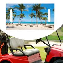 Golf Cart Seat Cover Towel for Club Car Travel Accessory Blue Sea and Sky