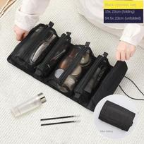 Travel Cosmetic Bag Women Mesh Make Up Box Bags Beautician Toiletry Makeup Brushes Lipstick Storage Organizer juoda