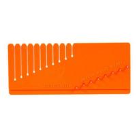 Carp Fishing Hair Gauge Portable Lightweight Multi-purpose Hair Rig Measurement Tool Fishing Hook Line Tightener Fishing Accessories oranžinė