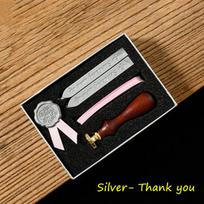 1 Set Creative Wax Seal Set DIY Handmade Ribbon Envelope Gift Seal Vintage Wooden Invitation Letter Seal Wedding Stamp Gift sidabras