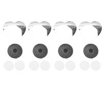 4pcs Heart Blind Spot Mirrors HD Glass Frameless Convex Rear View Mirrors Exterior Accessories with