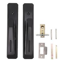 Rectangular Door Handle Locks Privacy Door Levers Reversible Gate Rectangular Bath Door Handle juoda