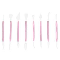 8Pcs DIY Fondant Tool Cake Pastry Carving Cutter Chocolate Decorating Mold Set for BakeryBlue