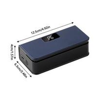 Mini Plastic Bags Sealer 2 In1 Heat Heat Bag Sealing Machine Portable Package Sealer Six Power Screen Display Heat Sealer mėlyna