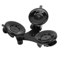 Car Triple Suction Cup Sucker Mount Holder Bracket with Ball Head for OSMO for GoPro Camera black