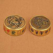Gossip Fish Fingertip Gyro Pure Copper Ffinger Gyro Rotating Mahjong Fingertip Gyro Decompression Fingertip Toy black