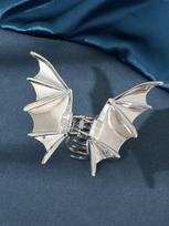 Alloy Bat Hair Claw Silver Rave Exaggerate Hairpin HaiR Claw Clip Girls Festival Ponytail Hair Clips Headwear Accessories