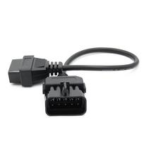 10-Pin To Obd216-Pin Adapter Cable For Old Vauxhall / Opel Cars 1988-1996. black