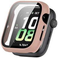 PC+Tempered Glass Case for Honor Watch 5 Smart Watch Strap Protective Cover Bumper Honor Watch5 Screen Protector Accessories Honor Watch 5 rožinė